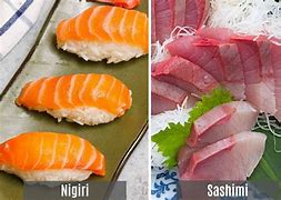 Image result for Nigiri versus Sashimi