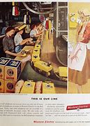 Image result for Western Electric Telephone Production Line Assembly Photos