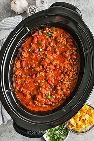 Image result for Simple Crock Pot Chili
