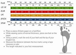 Image result for Measure Foot for Shoes