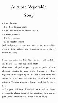 Image result for Autumn Vegetable Soup Recipe
