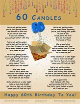 Image result for Funny 60th Birthday Poems for Sister