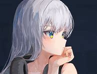Image result for Anime Girl White Hair Grey Eyes