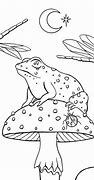 Image result for Little Mushroom Frog Outline