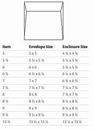 Image result for A2 Envelope Size Chart