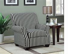 Image result for Black and White Stripe Accent Chair