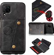 Image result for Galaxy A12 Black Wallet Case