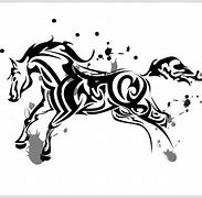 Image result for Tribal Horse Stencil