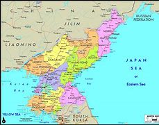 Image result for North Korea China Map