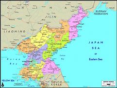 Image result for North Korea Political Map