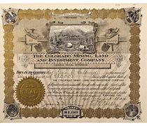 Image result for Stock Certificate Old-Fashioned