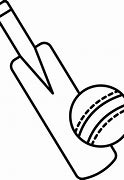 Image result for Cricket Bat Clip Art Black and White Lines
