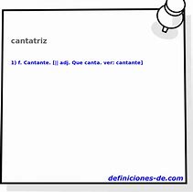 Image result for cantatriz