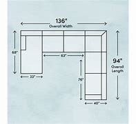 Image result for Sectional Sofa Dimensions Standard