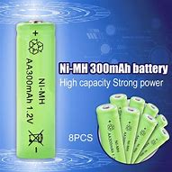 Image result for Solar Rechargeable Batteries AA 300mAh