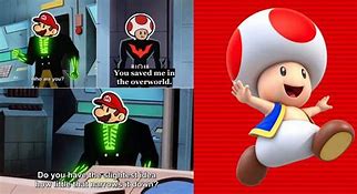 Image result for Toad Gets Hit with a Bat From Mario