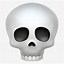Image result for Fake Skull. Emoji