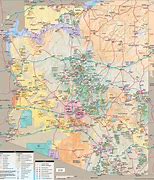 Image result for Arizona Map with Points of Interest