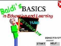 Image result for Baldi Basics Title Screen