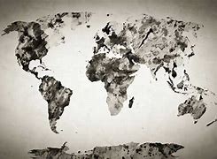 Image result for World Map Mural Black and White