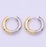 Image result for Gold and Silver Two Tone Hoop Earrings