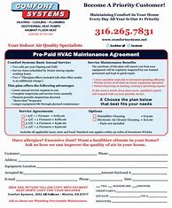 Image result for HVAC Annual Preventative Maintenance Contract Template