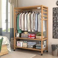 Image result for Hanging Clothes Rack Shelf