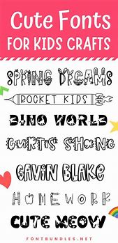 Image result for Cute Fonts for Crafters