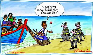 Image result for India and Sri Lanka Cricket Cartoon