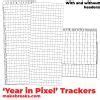 Image result for Year in Pixels Grid Paper