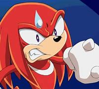 Image result for Knuckles the Echidna Scared