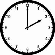 Image result for Clock Face 2Pm