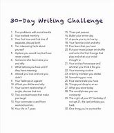 Image result for 30-Day Writing Challenge Prompts OTP