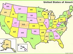 Image result for Us Map by State Name