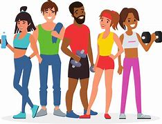 Image result for Fitness Friends Cartoon
