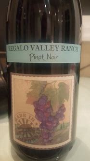 Image result for Crushpad Pinot Noir Regalo Valley Ranch Artist Series
