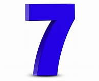 Image result for Blue Number 7 Clip Art