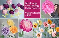 Image result for Crepe Paper Flower Templates