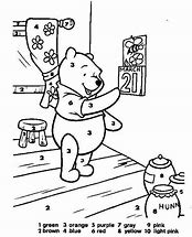 Image result for Color by Number Pooh