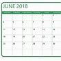 Image result for Free Printable Monthly Calendar June 2018