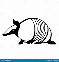 Image result for Armadillo Black and White SVG