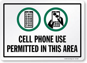 Image result for Cell Phone Signs for Office