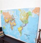Image result for Large Framed World Map