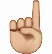 Image result for Pointer Finger Up Emoji