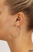 Image result for 14K Gold Wide Hoop Earrings