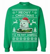Image result for Cat Meme Christmas Sweater