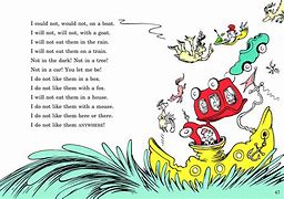Image result for Green Eggs and Ham Text