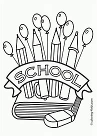 Image result for School Coloring Book