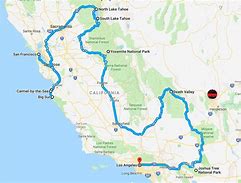Image result for California Vacation Map