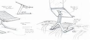 Image result for Laptop Stand Drawing